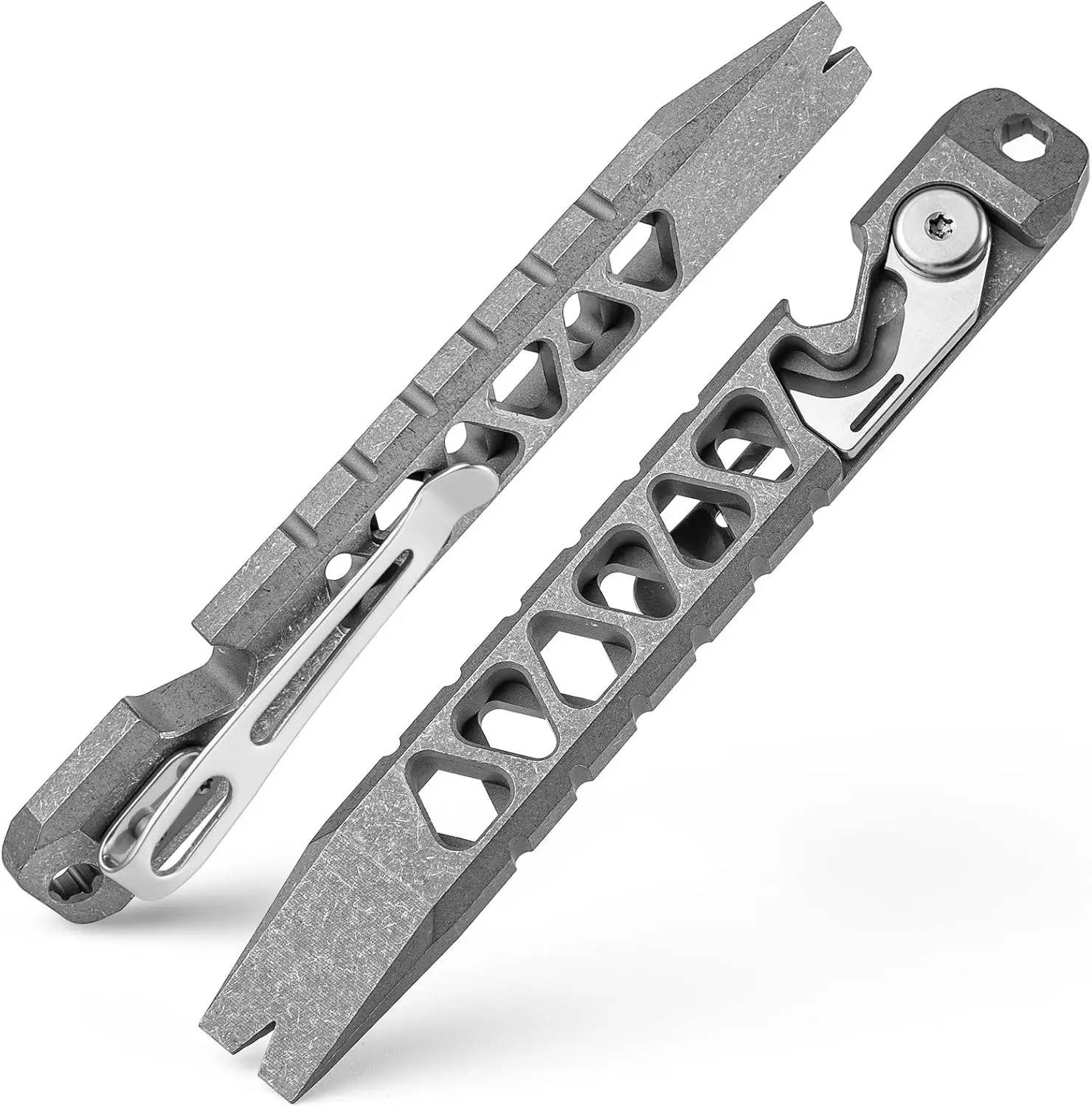TISUR Titanium EDC Pry Bar, брелок для ключей, многофункциональный инструмент с открывалкой для бутылок, карманный маленький лом для мужчин на открытом воздухе
TISUR Titanium EDC Pry Bar, брелок для ключей, многофункциональный инструмент с открывалкой для бутылок, карманный маленький лом для мужчин на открытом воздухе