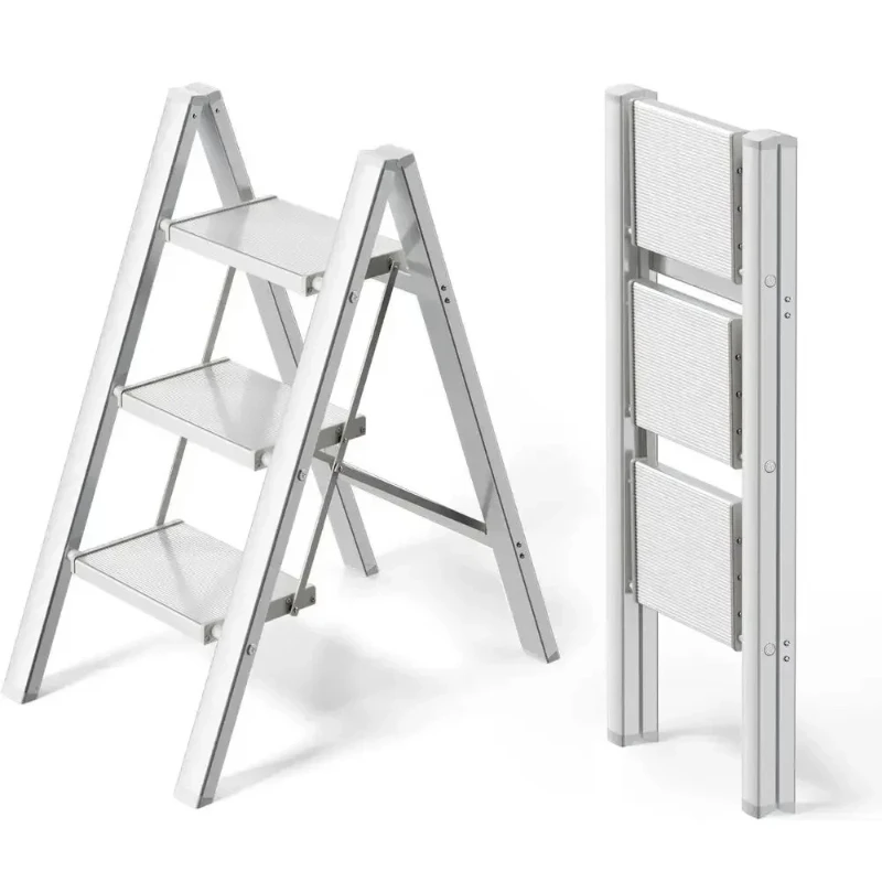 3/4 Step Ladder, Stepping Ladder with Wide Rungs,Folding Aluminum Ladder with Non-Slip Feet, Portable Lightweight Ladder 150kg
3/4 Step Ladder, Stepping Ladder with Wide Rungs,Folding Aluminum Ladder with Non-Slip Feet, Portable Lightweight Ladder 150kg