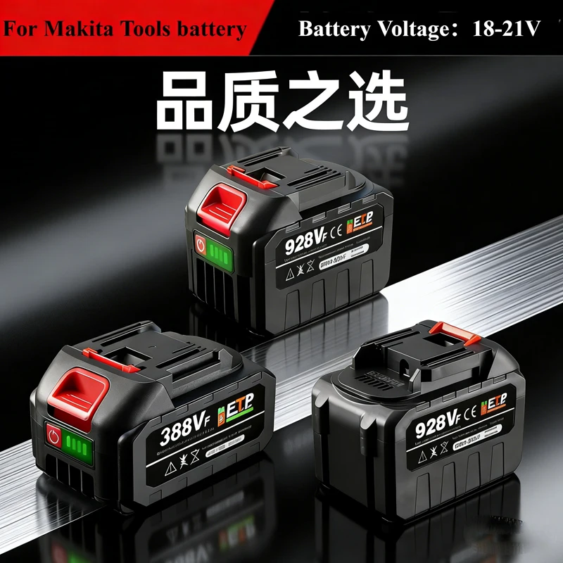 21V 3Ah 6Ah 9Ah Rechargeable Lithium-ion Battery For Makita 18V/21V B Series Electric Tools,Chainsaw,Impact Wrench,Angle Grinder
21V 3Ah 6Ah 9Ah Rechargeable Lithium-ion Battery For Makita 18V/21V B Series Electric Tools,Chainsaw,Impact Wrench,Angle Grinder