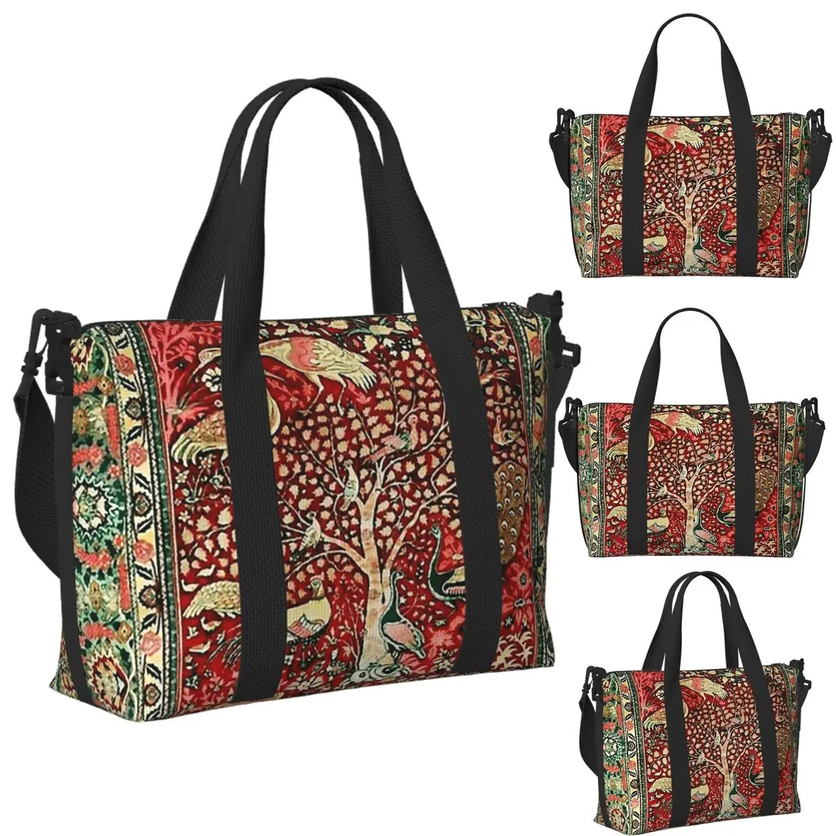 Custom Antique Persian Rug Bird Tree Flowers Ca Beach Travel Bag Tote Bags for Gym Yoga Women Shopping Duffle Shoulder Bag
Custom Antique Persian Rug Bird Tree Flowers Ca Beach Travel Bag Tote Bags for Gym Yoga Women Shopping Duffle Shoulder Bag