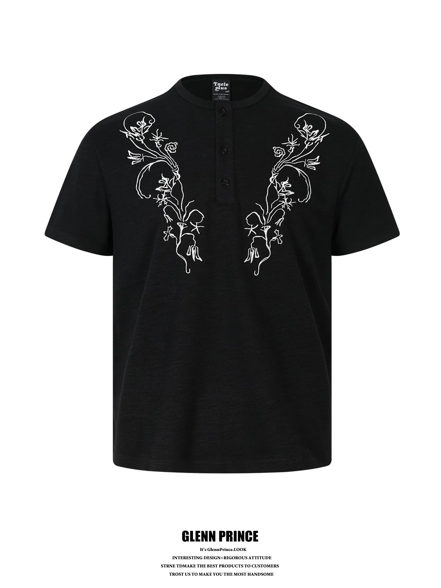 GPstudio Men's Short Sleeve T-shirt Embroidered Casual Henry Collar Boxy Fit Summer Cotton Blend Breathable Floral Print
GPstudio Men's Short Sleeve T-shirt Embroidered Casual Henry Collar Boxy Fit Summer Cotton Blend Breathable Floral Print