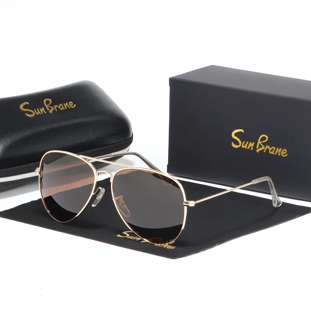 SUNBRANE Stylish Pilot Style Optical Lens Sunglasses Vintage Classic Brand Design Sun Glasses 55mm UV400 Gafas De Sol Oculos
SUNBRANE Stylish Pilot Style Optical Lens Sunglasses Vintage Classic Brand Design Sun Glasses 55mm UV400 Gafas De Sol Oculos