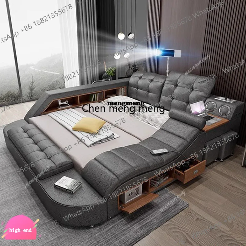 Queen Luxury Bed Electronic Japanese Tatami Upholstery Bed Nightstands King Size Muebles Para El Hogar Bedroom Furniture
Queen Luxury Bed Electronic Japanese Tatami Upholstery Bed Nightstands King Size Muebles Para El Hogar Bedroom Furniture