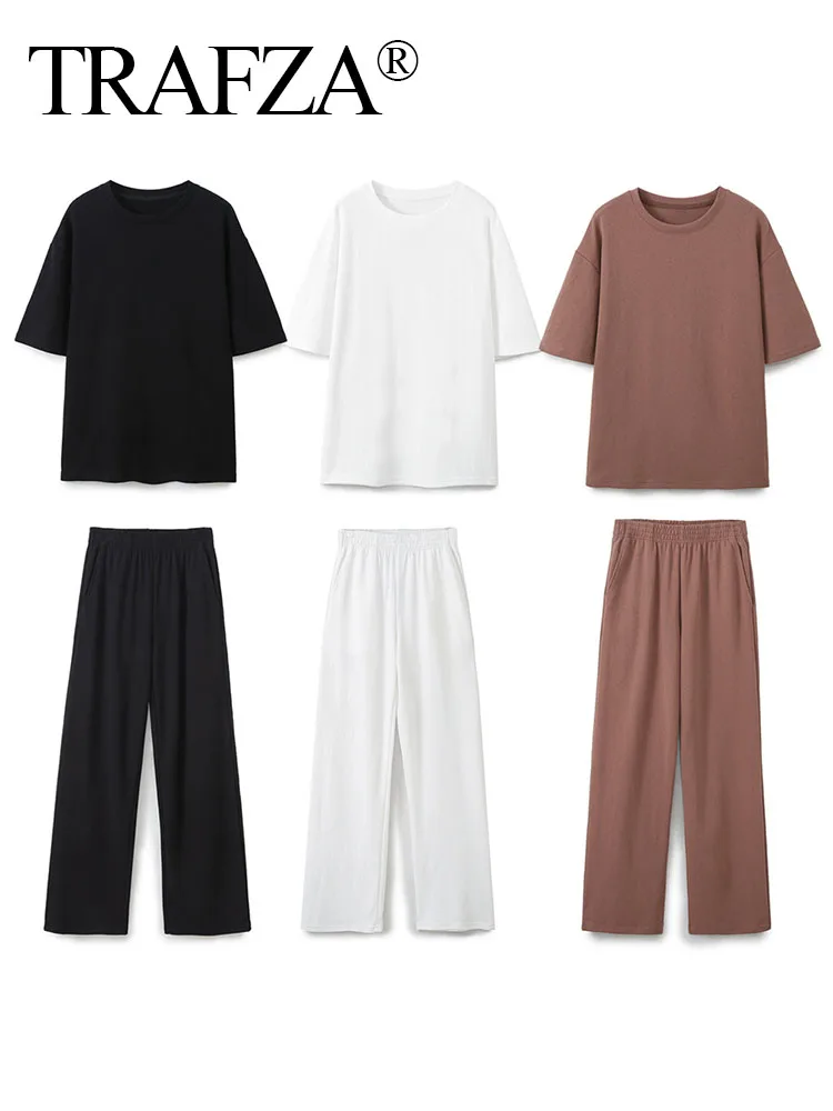 TRAFZA Women 2 Piece Suit Vintage Round Neck Solid Casual Blouse+Side Pocket Elastic Waist Ankle Length Trousers 3 Color TRAF
TRAFZA Women 2 Piece Suit Vintage Round Neck Solid Casual Blouse+Side Pocket Elastic Waist Ankle Length Trousers 3 Color TRAF