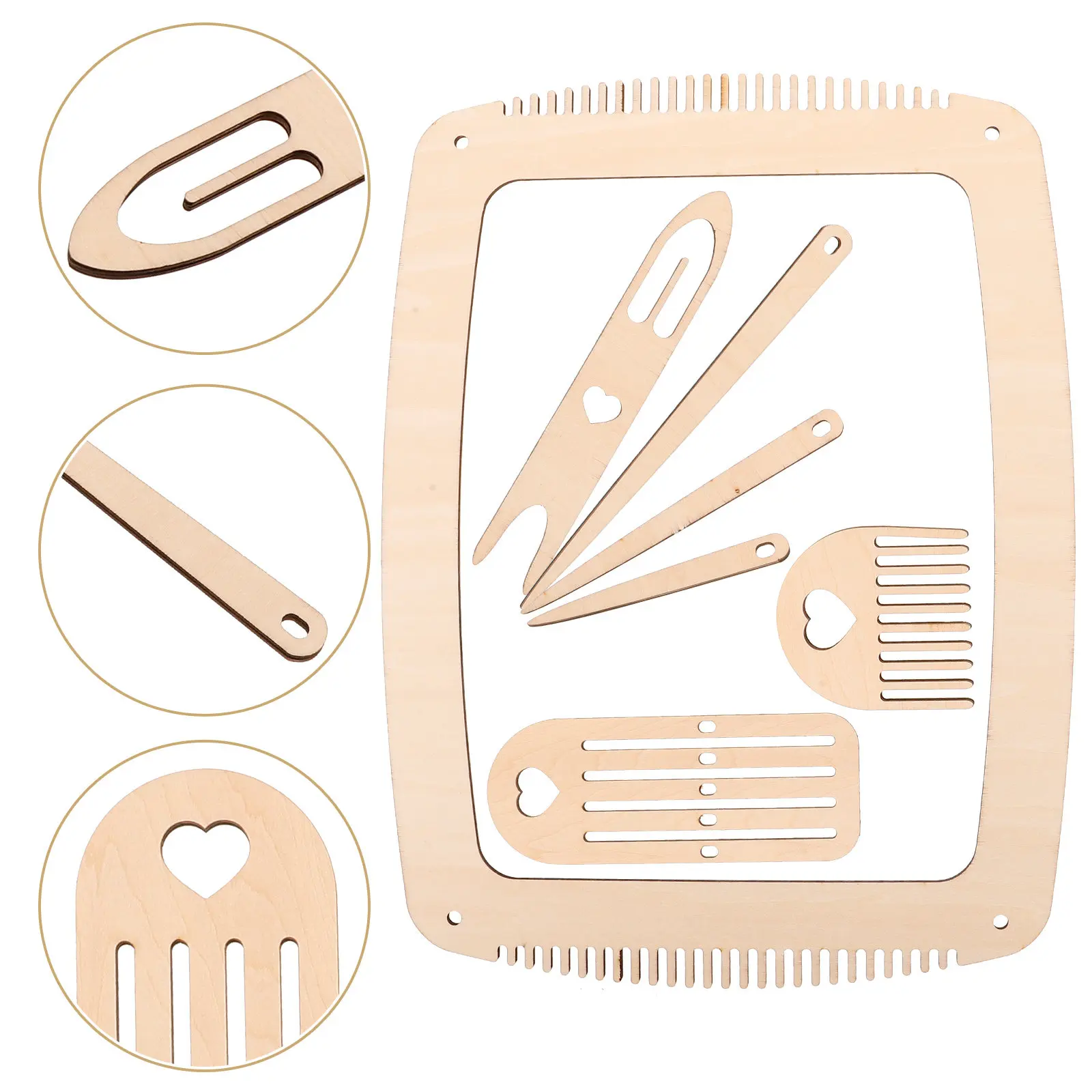 1Set Knitting Loom Kit Wooden Weaving Tools for DIY Crafts Spool Loom for Scarf Sock Tapestry Making Beginner Crochet Set
1Set Knitting Loom Kit Wooden Weaving Tools for DIY Crafts Spool Loom for Scarf Sock Tapestry Making Beginner Crochet Set