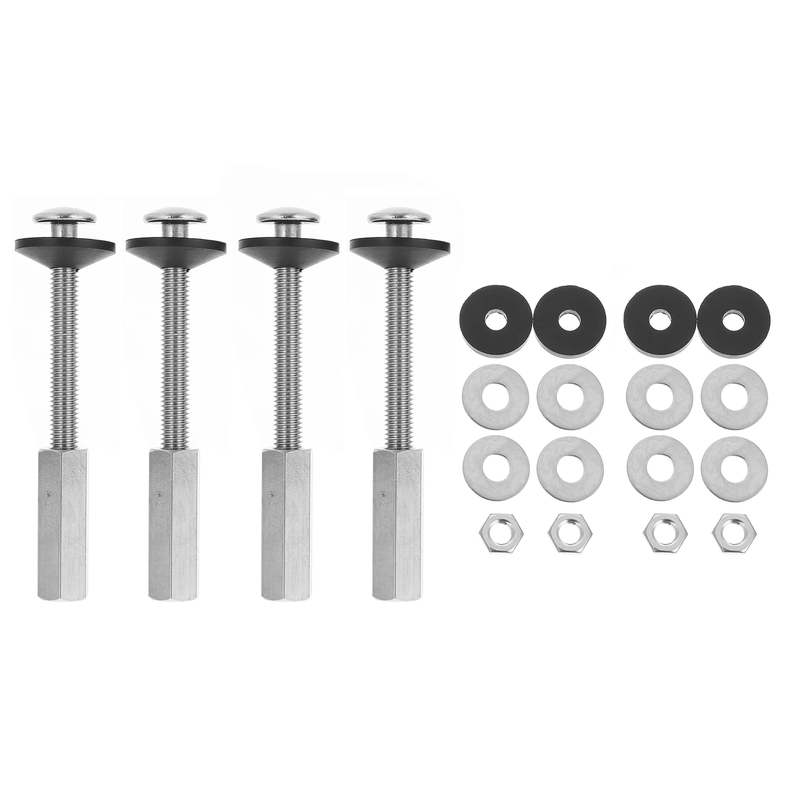 4 Pcs Toilet Tank Bolts Stainless Steel Fixing Screws Nut Replacement Parts Bowl Accessories Durable Easy Install
4 Pcs Toilet Tank Bolts Stainless Steel Fixing Screws Nut Replacement Parts Bowl Accessories Durable Easy Install
