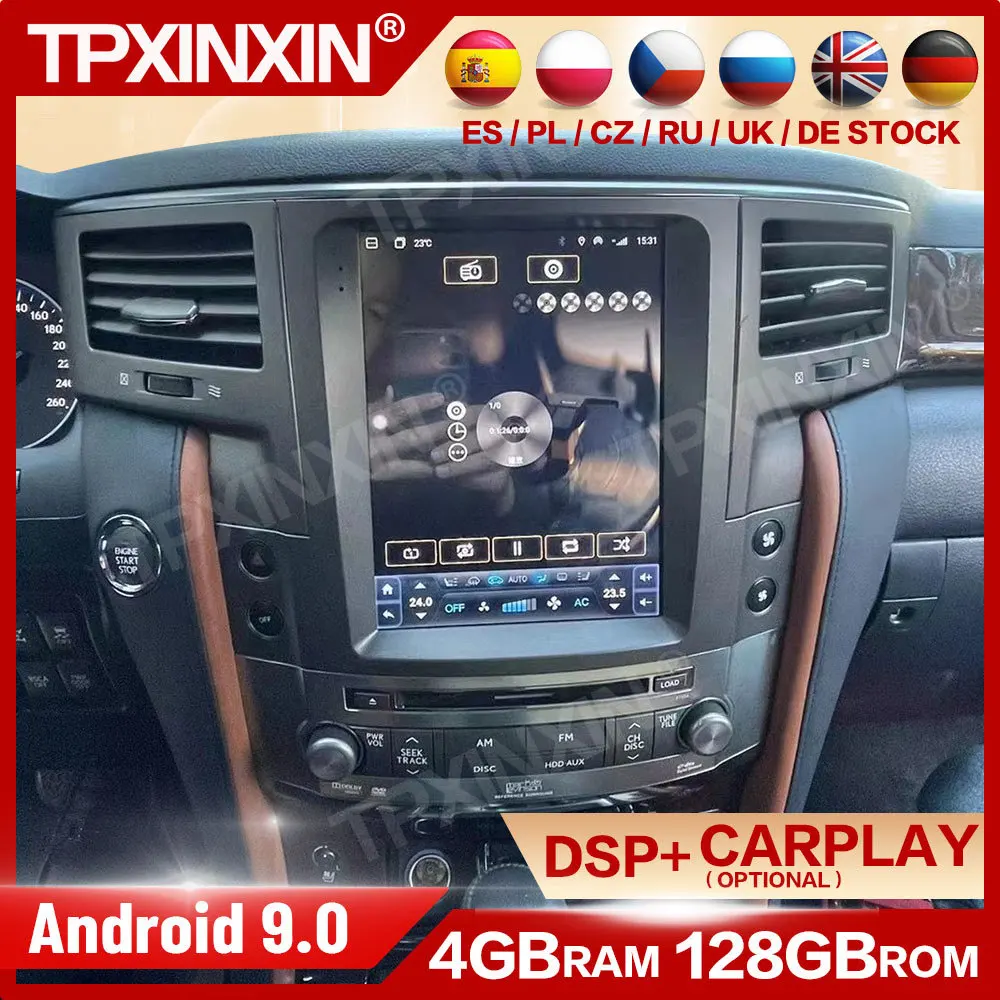 Multimedia Android 9 Player Auto Car Radio Stereo For Lexus LX570 2007 2008 2009 2010 2011 2012 2013 2014 2015 GPS Head Unit
Multimedia Android 9 Player Auto Car Radio Stereo For Lexus LX570 2007 2008 2009 2010 2011 2012 2013 2014 2015 GPS Head Unit