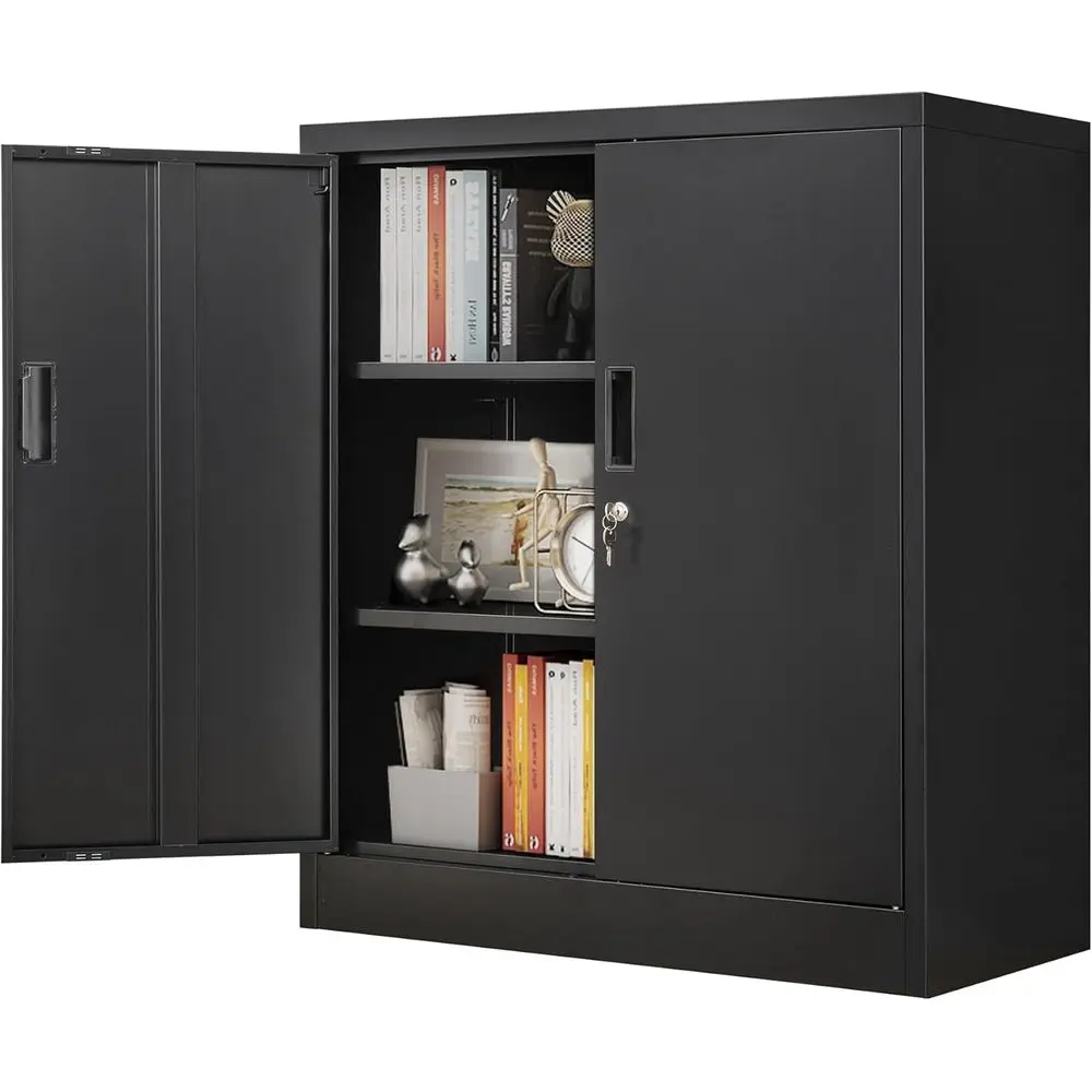 36 Tall Steel Locking Storage Cabinet with Adjustable Shelves, Ideal for Garage, Home, and Office - Black
36 Tall Steel Locking Storage Cabinet with Adjustable Shelves, Ideal for Garage, Home, and Office - Black