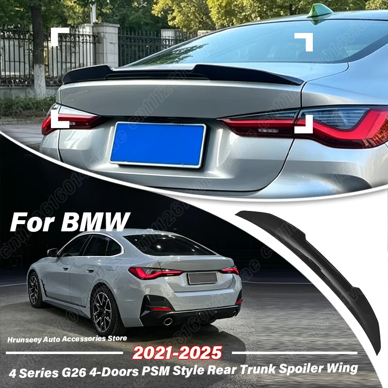 For BMW 4 Series G26 4-Doors 2021 2022 2023 2024 2025 PSM Style Duckbill Rear Trunk Spoiler Wing Fixed Lip Car Accessories Kit
For BMW 4 Series G26 4-Doors 2021 2022 2023 2024 2025 PSM Style Duckbill Rear Trunk Spoiler Wing Fixed Lip Car Accessories Kit