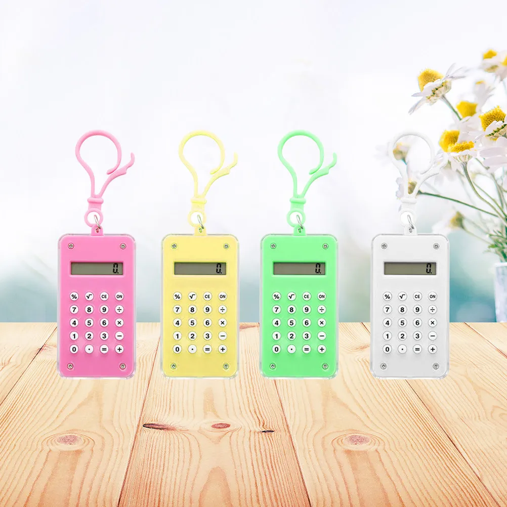 Mini Calculator Powered Touch Panel Compact Candy Color Portable Mathematics Learning Stationery for School Home Office
Mini Calculator Powered Touch Panel Compact Candy Color Portable Mathematics Learning Stationery for School Home Office