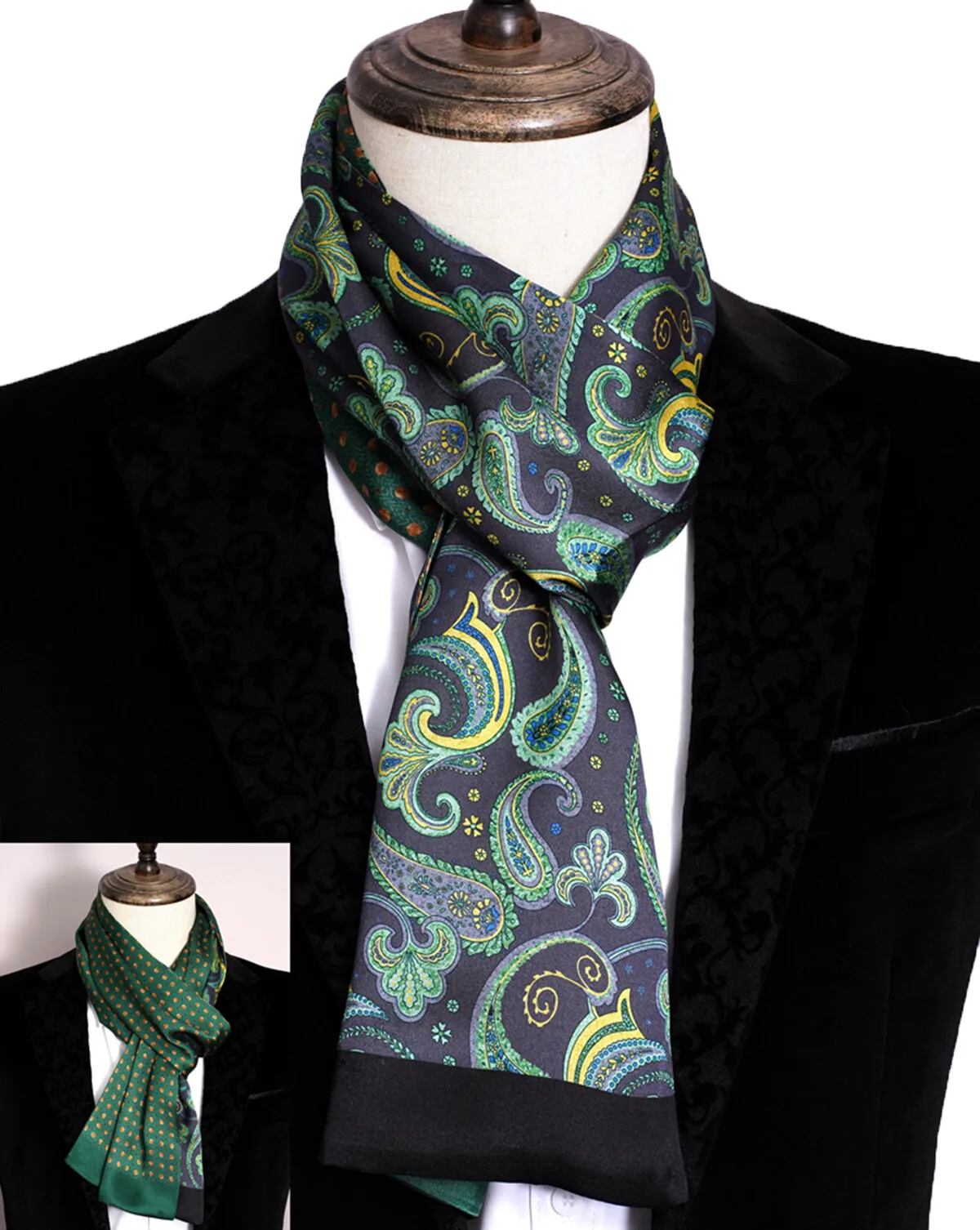 FEIMANYUANMen's 100%Silk Long Scarf Neckerchief AB Double sides Business Silky Elegant
FEIMANYUANMen's 100%Silk Long Scarf Neckerchief AB Double sides Business Silky Elegant