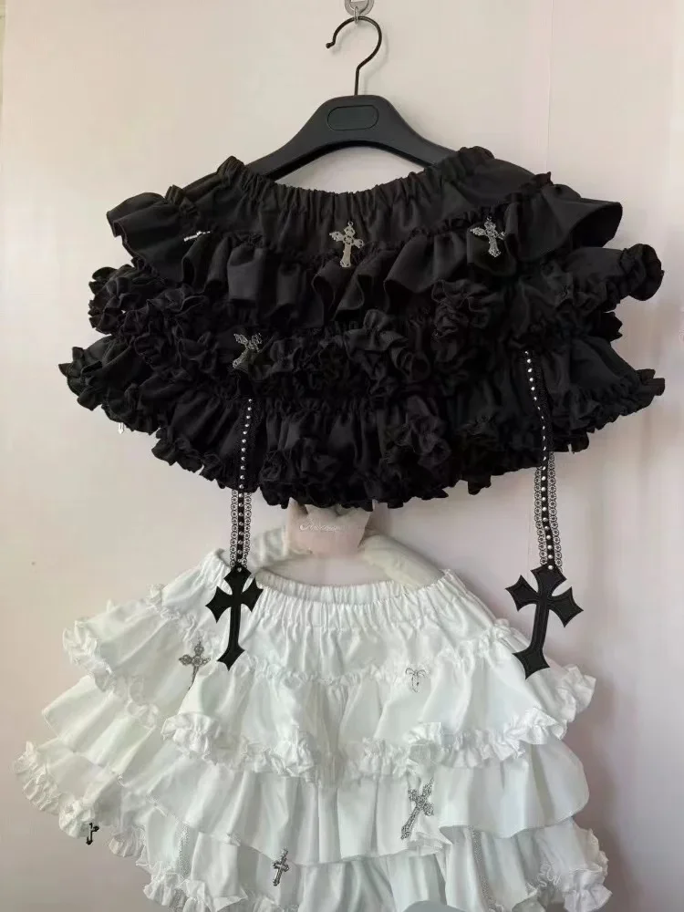 Emo Women Y2K Japanese Goth Elastic Waist Cross Mini Short Skirt High Waist Aesthetic Acubi Ruffle Skirts A-line 2000s Clothes
Emo Women Y2K Japanese Goth Elastic Waist Cross Mini Short Skirt High Waist Aesthetic Acubi Ruffle Skirts A-line 2000s Clothes