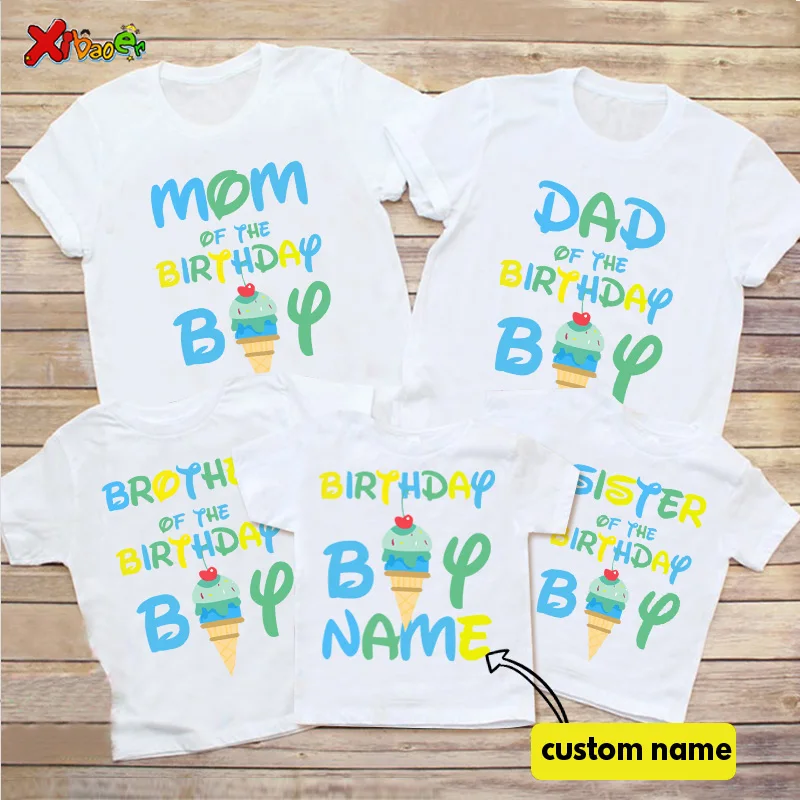 Ice Cream Birthday Boy Shirts Matching Family Birthday Shirts Boys Family Shirt Custom Name Outfits Matching Clothes Summer 2022
Ice Cream Birthday Boy Shirts Matching Family Birthday Shirts Boys Family Shirt Custom Name Outfits Matching Clothes Summer 2022