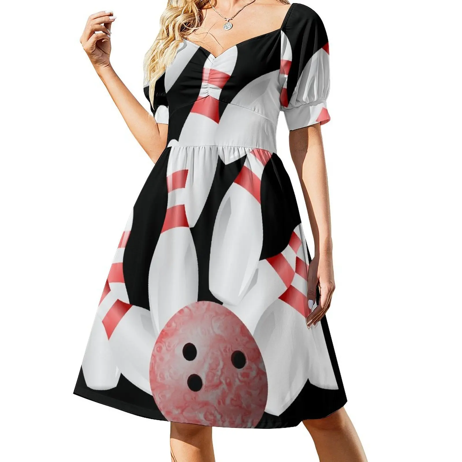 Ten-pin bowling strike Short Sleeved Dress Long dress ladies dresses for special occasions Dress
Ten-pin bowling strike Short Sleeved Dress Long dress ladies dresses for special occasions Dress