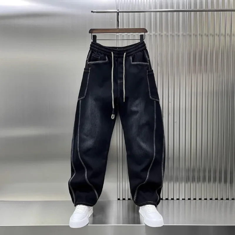 Men Spring or Autumn Loose Straight Leg Wide-leg Pants Vintage Patchwork Pants High Quality American Heavy Casual Scimitar Jeans
Men Spring or Autumn Loose Straight Leg Wide-leg Pants Vintage Patchwork Pants High Quality American Heavy Casual Scimitar Jeans