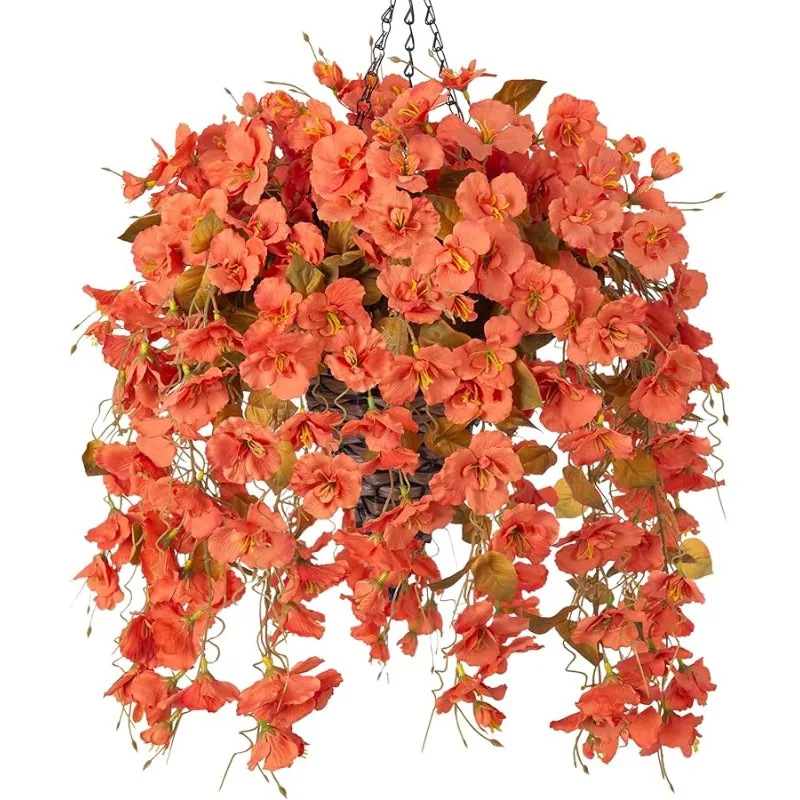 Fall Artificial Hanging Flowers with Basket for Outdoors Decoration, Realistic Fake Hibiscus Vines Faux Plants Silk Flowers for
Fall Artificial Hanging Flowers with Basket for Outdoors Decoration, Realistic Fake Hibiscus Vines Faux Plants Silk Flowers for