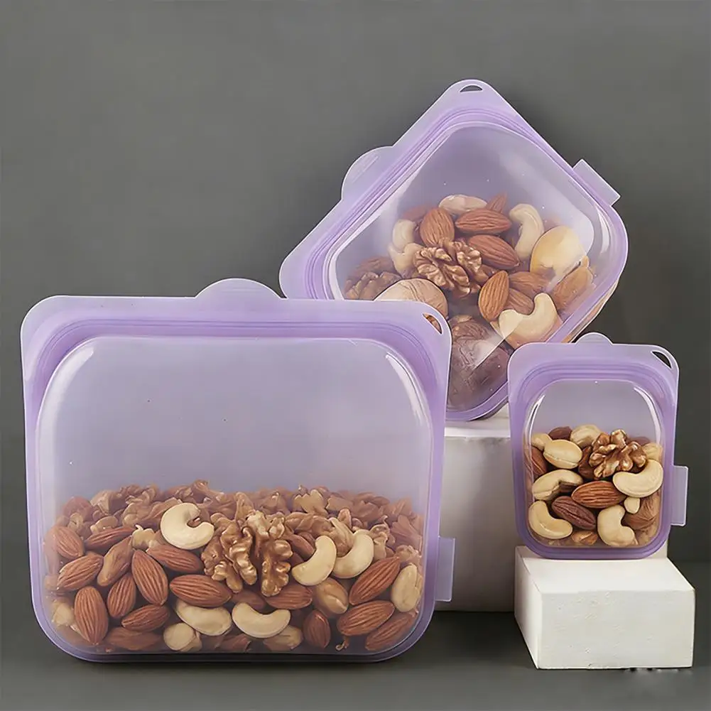 Reusable Food Storage Bags Reusable Silicone Food Storage Bags Leak-proof Upright Freezer Pouches Thick Silicone Bags
Reusable Food Storage Bags Reusable Silicone Food Storage Bags Leak-proof Upright Freezer Pouches Thick Silicone Bags