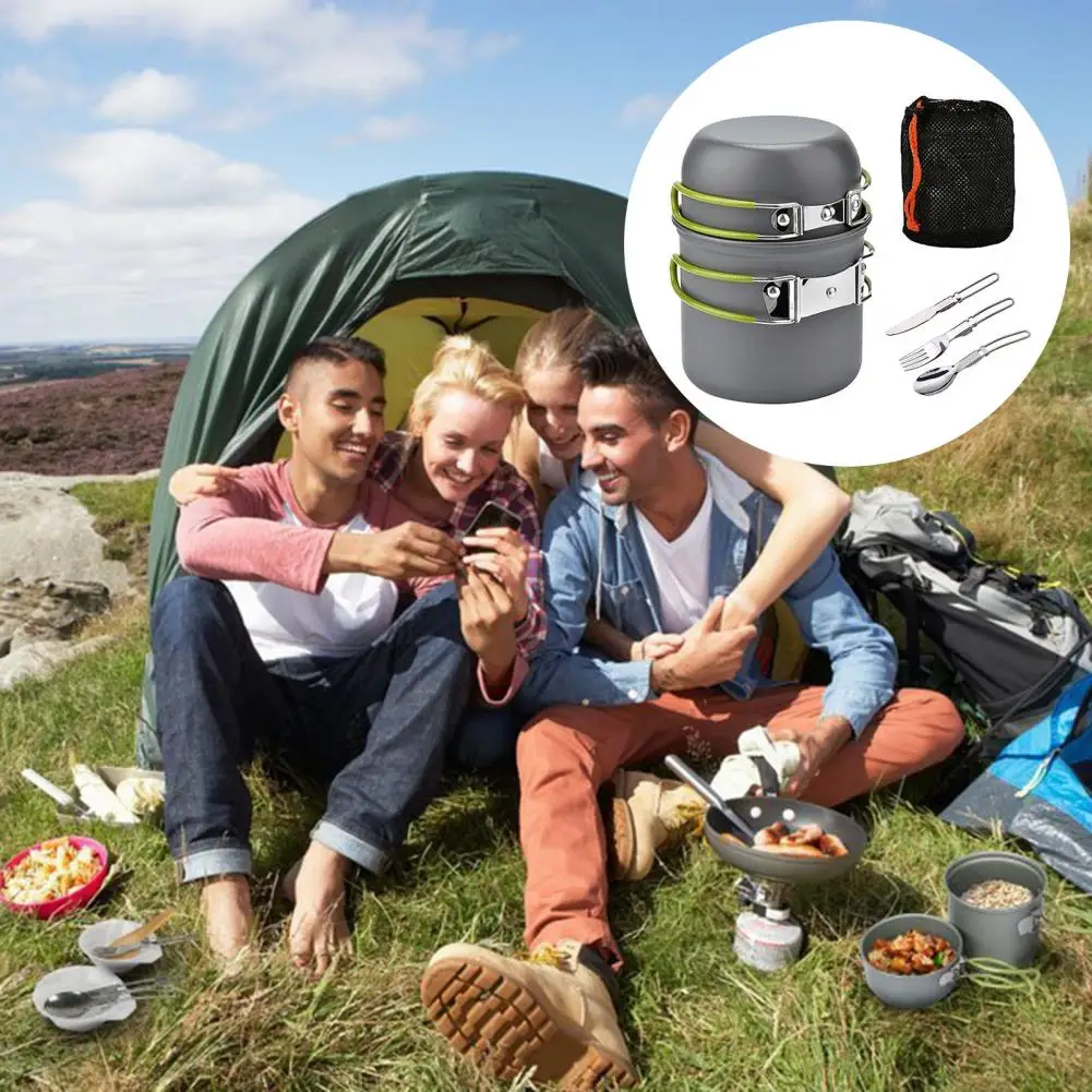 Non-stick Cookware Camping Cookware Set Non-stick Camping Pot Set with Foldable Handle Heat-resistant Cookware Utensils Kit
Non-stick Cookware Camping Cookware Set Non-stick Camping Pot Set with Foldable Handle Heat-resistant Cookware Utensils Kit