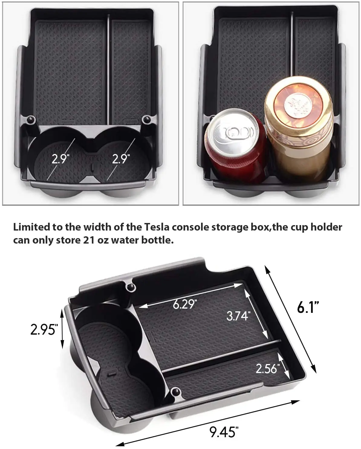 For Tesla Model S Model X 2021-2016 Center Console Storage Box Insert Organizer Tray Cup Holder
For Tesla Model S Model X 2021-2016 Center Console Storage Box Insert Organizer Tray Cup Holder