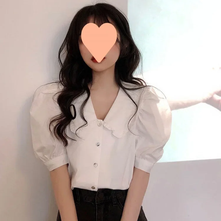 2024 Women's shirts spring/summer short puff sleeve chiffon retro style single breasted Ladies Tops Shirt dropshipping
2024 Women's shirts spring/summer short puff sleeve chiffon retro style single breasted Ladies Tops Shirt dropshipping