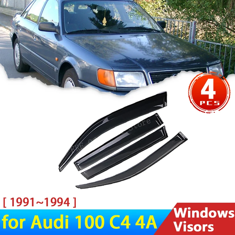 Car Side Window Visor for Audi 100 C4 4A 1991~1994 Accessories 4x Black Wind Deflectors Rain Eyebrow Guard Auto Awning Trim 1992
Car Side Window Visor for Audi 100 C4 4A 1991~1994 Accessories 4x Black Wind Deflectors Rain Eyebrow Guard Auto Awning Trim 1992