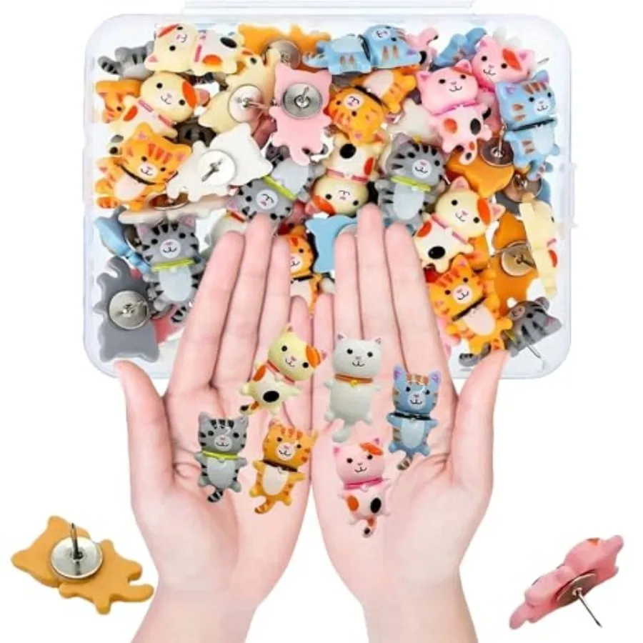 pcs Cute Cat Push Pins Decorative Thumb Tacks Animal Push Pins for Photo Wall Maps Memo Note Bulletin Board or Cork Boards Mult
pcs Cute Cat Push Pins Decorative Thumb Tacks Animal Push Pins for Photo Wall Maps Memo Note Bulletin Board or Cork Boards Mult