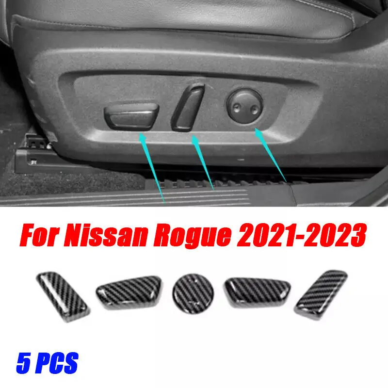 5X накладка на кнопку регулировки сиденья из углеродного волокна для Nissan Rogue 2021-2023
5X накладка на кнопку регулировки сиденья из углеродного волокна для Nissan Rogue 2021-2023