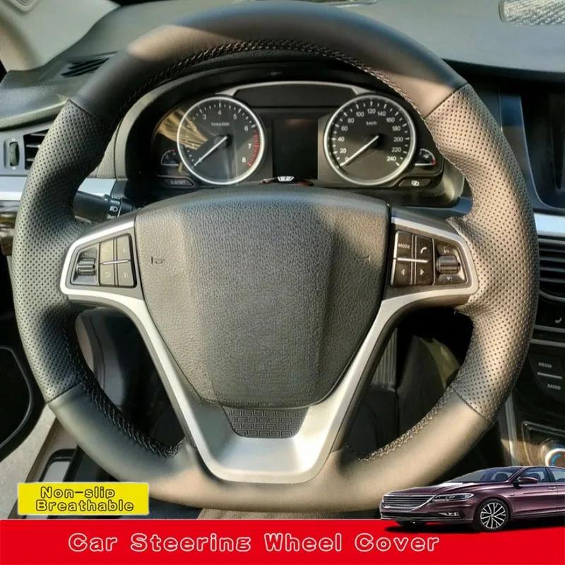 Custom Hand Sewing Anti-slip Wear-resistant Breathable Genuine Leather Car Steering Wheel Cover For Geely Emgrand GS GL X3 X6
Custom Hand Sewing Anti-slip Wear-resistant Breathable Genuine Leather Car Steering Wheel Cover For Geely Emgrand GS GL X3 X6