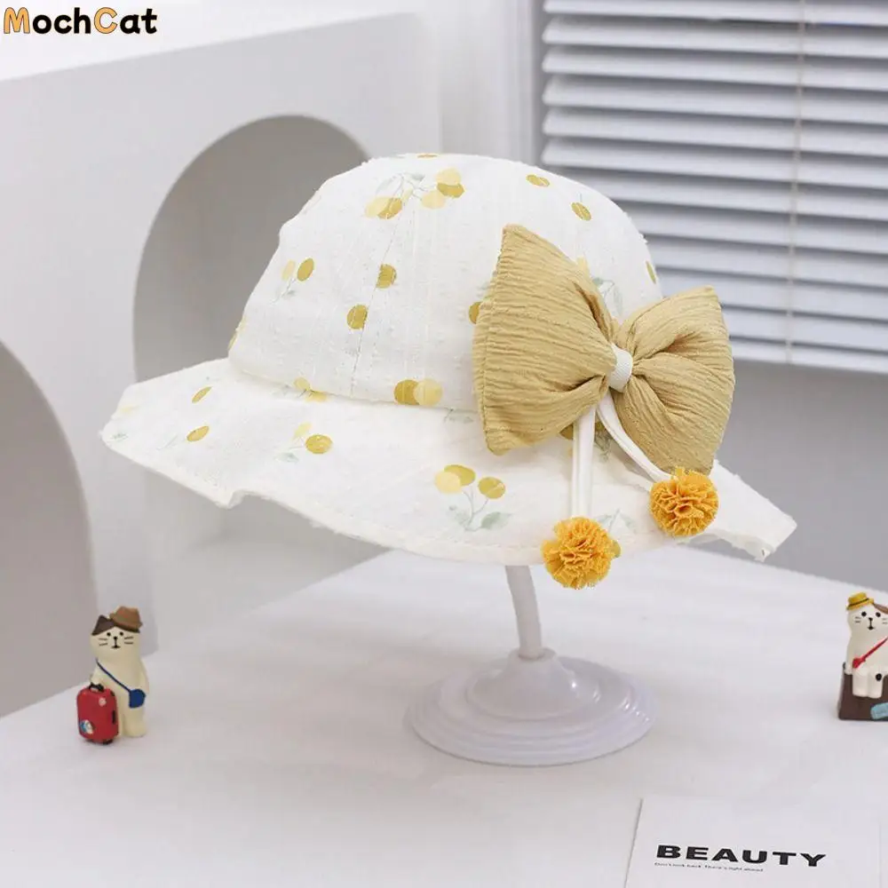 Casual Kawaii Children Sun Hat Bowknot UV Protection Baby Fishermen Hat Wide Brim Sunshade Kids Bucket Hat Summer
Casual Kawaii Children Sun Hat Bowknot UV Protection Baby Fishermen Hat Wide Brim Sunshade Kids Bucket Hat Summer
