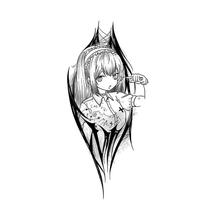 Anime Maid Girl Herbal Juice Temporary Tattoos Cartoon Waterproof Fake Tattoo Sticker Art Tatoo Body Stickers Last for 15 Days
Anime Maid Girl Herbal Juice Temporary Tattoos Cartoon Waterproof Fake Tattoo Sticker Art Tatoo Body Stickers Last for 15 Days