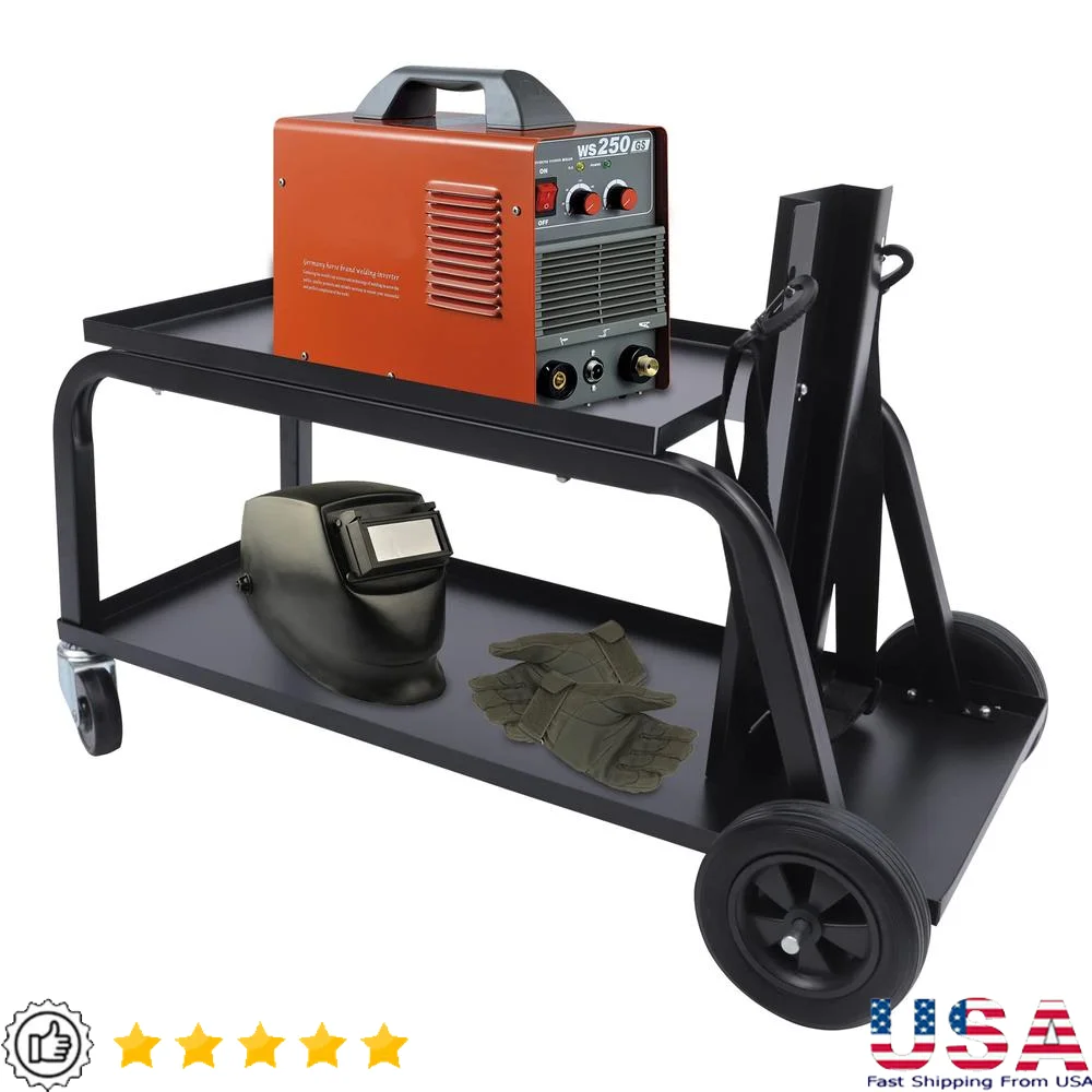 Portable Welding Cart Heavy Duty 2 Tier Storage Organizer Welding Machine and Tools
Portable Welding Cart Heavy Duty 2 Tier Storage Organizer Welding Machine and Tools