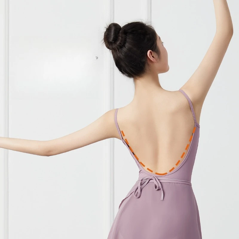 Adult Tight Fitting Body Suit Ballet Costume One-piece Suspender Backless Female Dance Teacher Practice Outfit Modern Dance
Adult Tight Fitting Body Suit Ballet Costume One-piece Suspender Backless Female Dance Teacher Practice Outfit Modern Dance