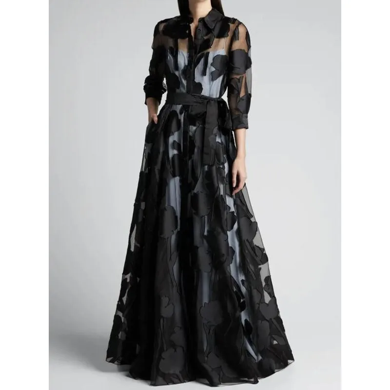 Laceup Midi Dress with Belt Mid-Length Gown City Walk Straight Cut Skirt Other Material 100% Hang Neck Design Other Style
Laceup Midi Dress with Belt Mid-Length Gown City Walk Straight Cut Skirt Other Material 100% Hang Neck Design Other Style