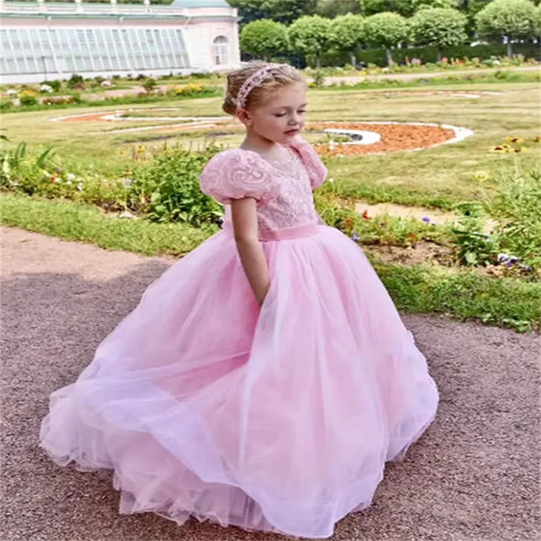 Customized Pink Flower Girl Dresses For Wedding Appliques With Bow Classic Princess Birthday Evening Party Formal Events Gown
Customized Pink Flower Girl Dresses For Wedding Appliques With Bow Classic Princess Birthday Evening Party Formal Events Gown