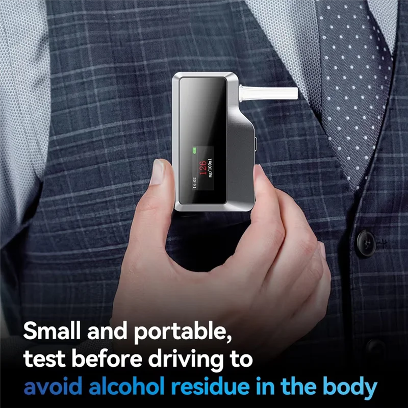 Newest Design Breathalyzer Alcohol Tester, Personal Breath Alcohol Detector, Portable Digital Electrochemical Sensor 
Newest Design Breathalyzer Alcohol Tester, Personal Breath Alcohol Detector, Portable Digital Electrochemical Sensor