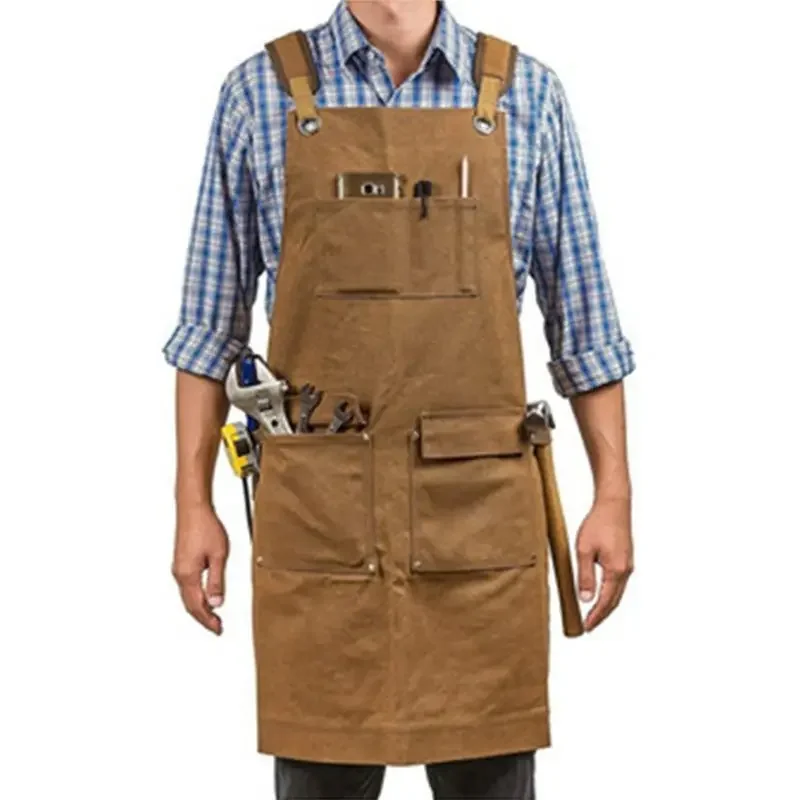 Woodworking Work Apron, 16 Oz Waxed Canvas with Pockets Sleeve Covers, Adjustable Strap Unisex Apron
Woodworking Work Apron, 16 Oz Waxed Canvas with Pockets Sleeve Covers, Adjustable Strap Unisex Apron