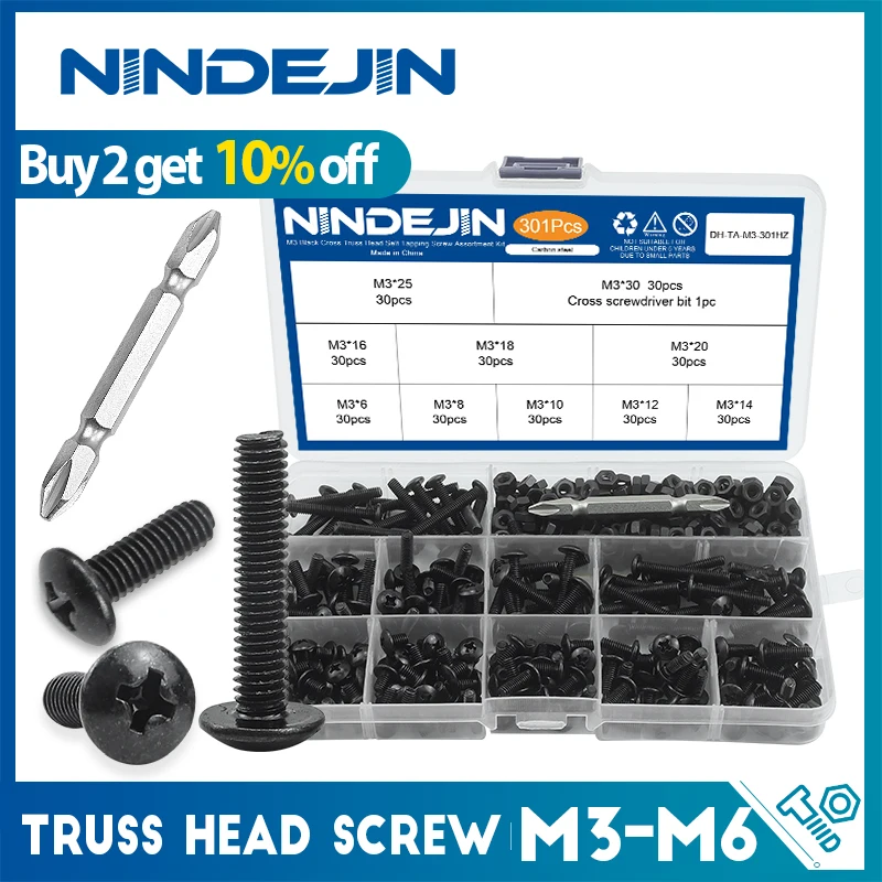 NINDEJIN комплект винтовых головок для ферменной конструкции M3 M4 M5 M6, черная углеродистая сталь, Грибная большая головка для ферменной конструкции, комплект винтовых и гаек
NINDEJIN комплект винтовых головок для ферменной конструкции M3 M4 M5 M6, черная углеродистая сталь, Грибная большая головка для ферменной конструкции, комплект винтовых и гаек