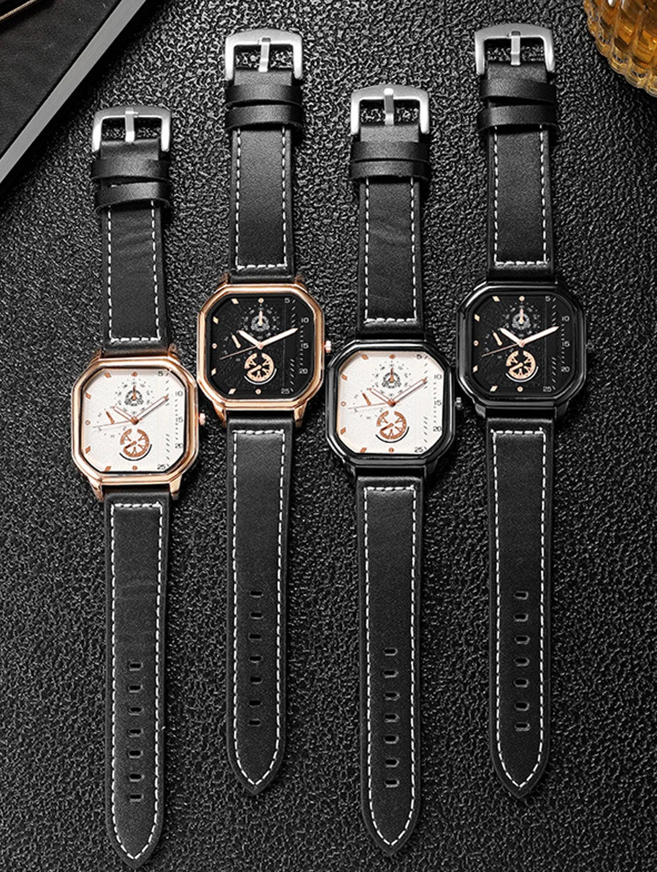 Creative Fashion Square Shell Belt Men's Watch Simple Scale Quartz Watch Men's Watch
Creative Fashion Square Shell Belt Men's Watch Simple Scale Quartz Watch Men's Watch