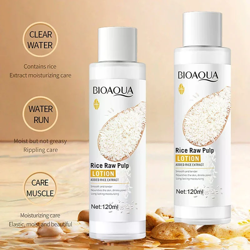 BIOAQUA Whtie Rice Face Lotion Whitening Moisturizing Anti Wrinkles Anti Wrinkles Anti-Aging Facial Serum Essence Skin Care
BIOAQUA Whtie Rice Face Lotion Whitening Moisturizing Anti Wrinkles Anti Wrinkles Anti-Aging Facial Serum Essence Skin Care