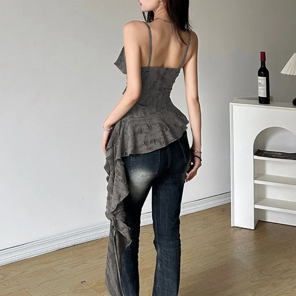 Women's Slim Fit Solid Color Backless Vest Spring Fashion Street Style Sexy Sling European American Design
Women's Slim Fit Solid Color Backless Vest Spring Fashion Street Style Sexy Sling European American Design