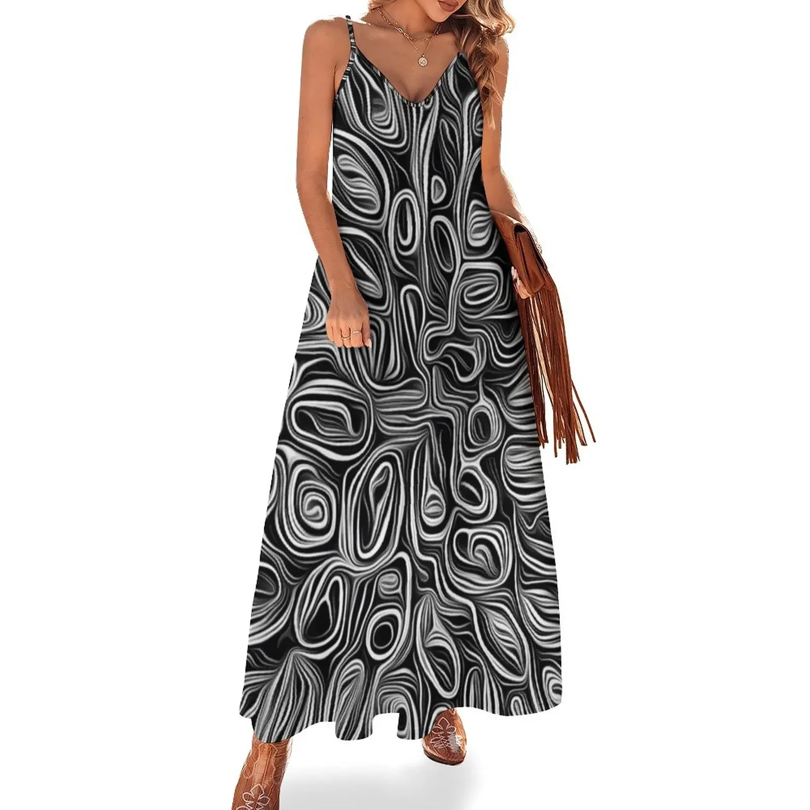 Waves of life 5 black and white digital drawing Sleeveless Dress summer dress woman 2025 women's summer jumpsuit Dress
Waves of life 5 black and white digital drawing Sleeveless Dress summer dress woman 2025 women's summer jumpsuit Dress