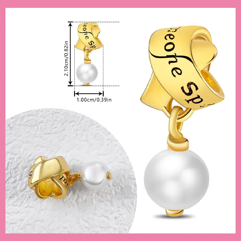 NEW S925 Silver Gold Star Charms Elegant Pearl Beads Fit Original Bracelet Diy Accessories Fine Jewelry Exquisite Gifts
NEW S925 Silver Gold Star Charms Elegant Pearl Beads Fit Original Bracelet Diy Accessories Fine Jewelry Exquisite Gifts