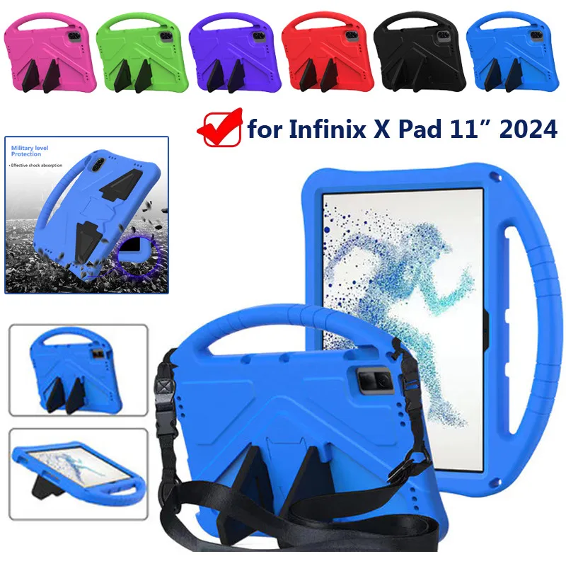 For Infinix Xpad X Pad 11 Inch 2024 Cover Tablet Shockproof EVA Cover Shell Strap Stand Casing Portable Handle Case
For Infinix Xpad X Pad 11 Inch 2024 Cover Tablet Shockproof EVA Cover Shell Strap Stand Casing Portable Handle Case