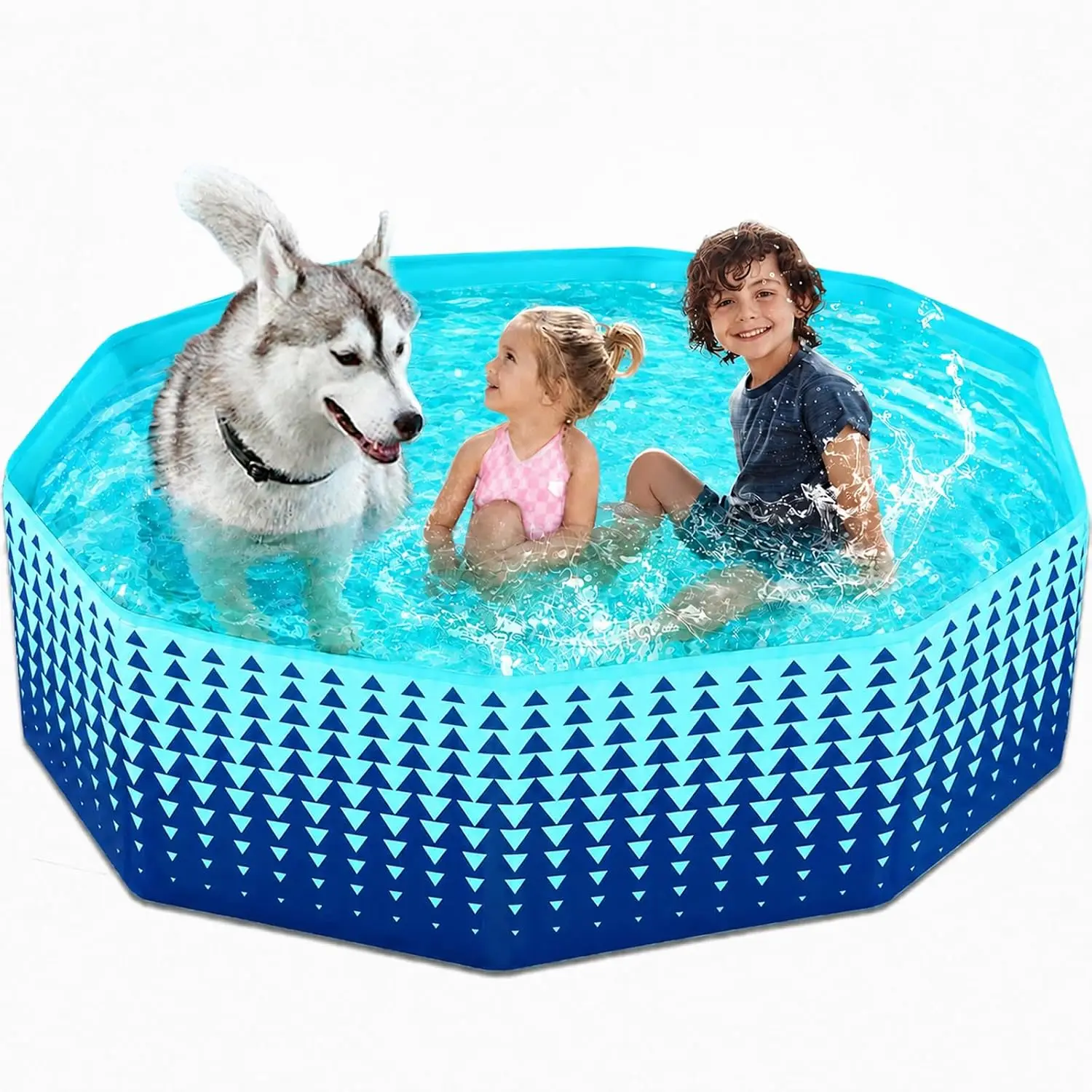 Foldable Dog Kiddie Pool - Hard Plastic Kids Paddling Pool Toddler Baby Swimming Pools for Backyard Collapsible Whelping Box Pet
Foldable Dog Kiddie Pool - Hard Plastic Kids Paddling Pool Toddler Baby Swimming Pools for Backyard Collapsible Whelping Box Pet