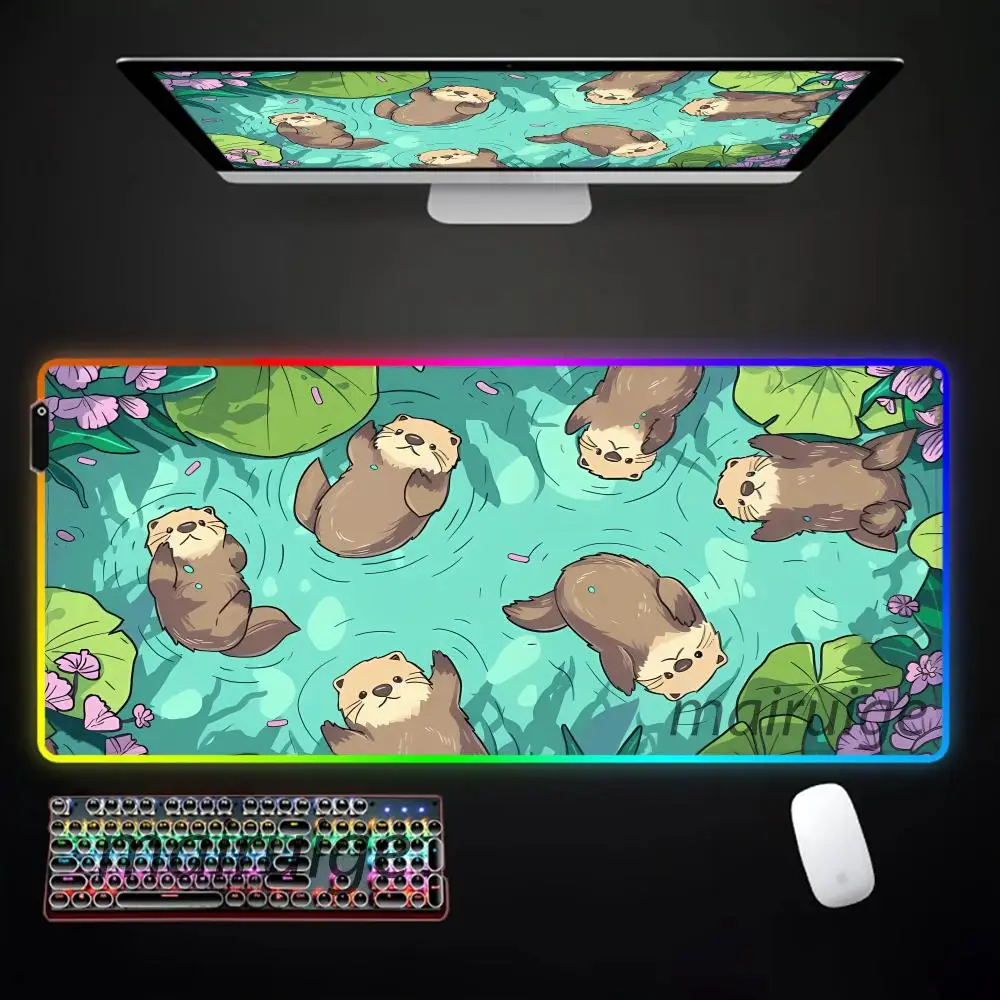 Коврик для мыши Cute Otter XXL 90x40 RGB игровой коврик для мыши Аксессуары для геймеров Большой светодиодный коврик для мыши ПК Компьютерный настольный коврик с подсветкой
Коврик для мыши Cute Otter XXL 90x40 RGB игровой коврик для мыши Аксессуары для геймеров Большой светодиодный коврик для мыши ПК Компьютерный настольный коврик с подсветкой