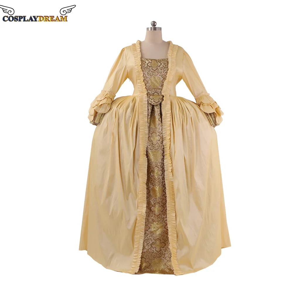Marie Antoinette BALL Gown Dress french royal queen dress 18th Century Dress Women's Rococo Elegant Gold Long Dress
Marie Antoinette BALL Gown Dress french royal queen dress 18th Century Dress Women's Rococo Elegant Gold Long Dress