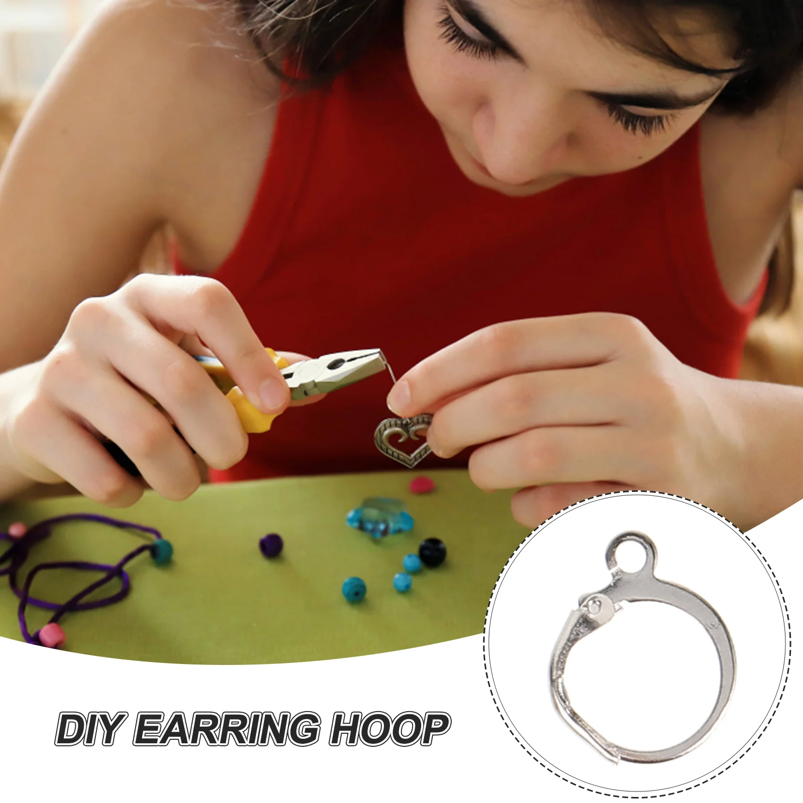 20 Pcs Ear Ring Buckle Hoop Earrings Beading Circle Jewelry Making Hoops Findings Supplies Metallic Line 
20 Pcs Ear Ring Buckle Hoop Earrings Beading Circle Jewelry Making Hoops Findings Supplies Metallic Line