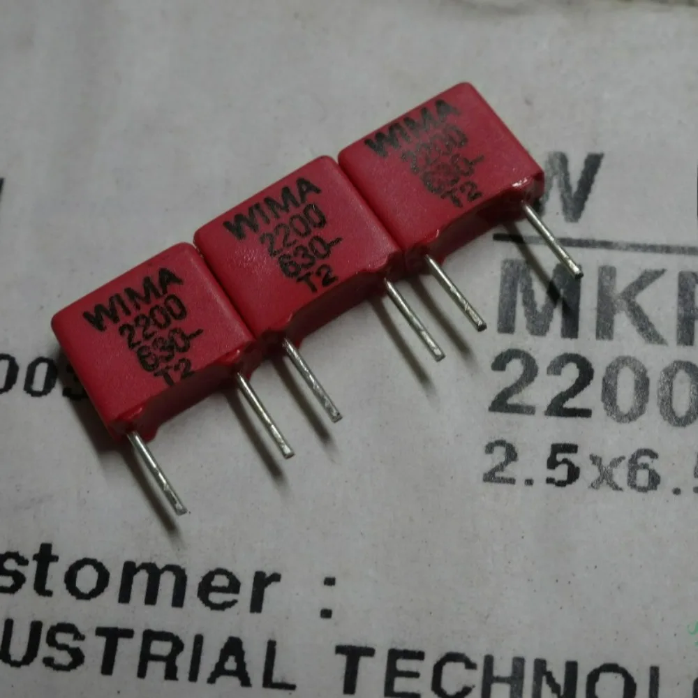 10pcs/lot MKP2 0.0022uF 630V 2.2nf 2200pf 2n2 222 K Brand New 5mm Film Capacitor
10pcs/lot MKP2 0.0022uF 630V 2.2nf 2200pf 2n2 222 K Brand New 5mm Film Capacitor