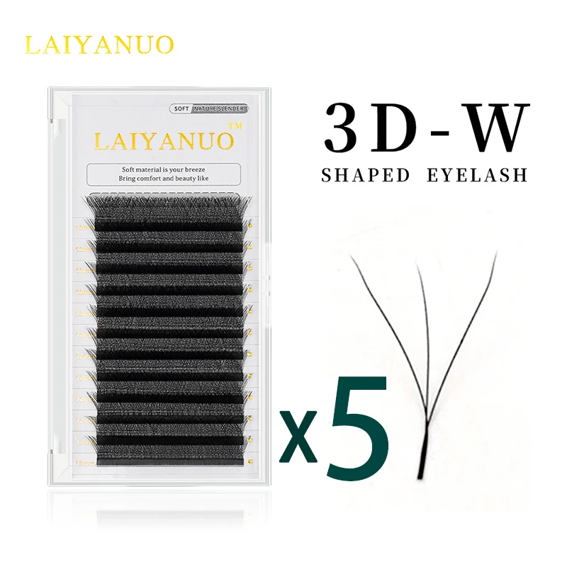 LAIYANUO 3D W Shaped Bloom Automatic Flowering Premade Fans Eyelashes Extensions Natural Soft Light High Idividual Lashes
LAIYANUO 3D W Shaped Bloom Automatic Flowering Premade Fans Eyelashes Extensions Natural Soft Light High Idividual Lashes