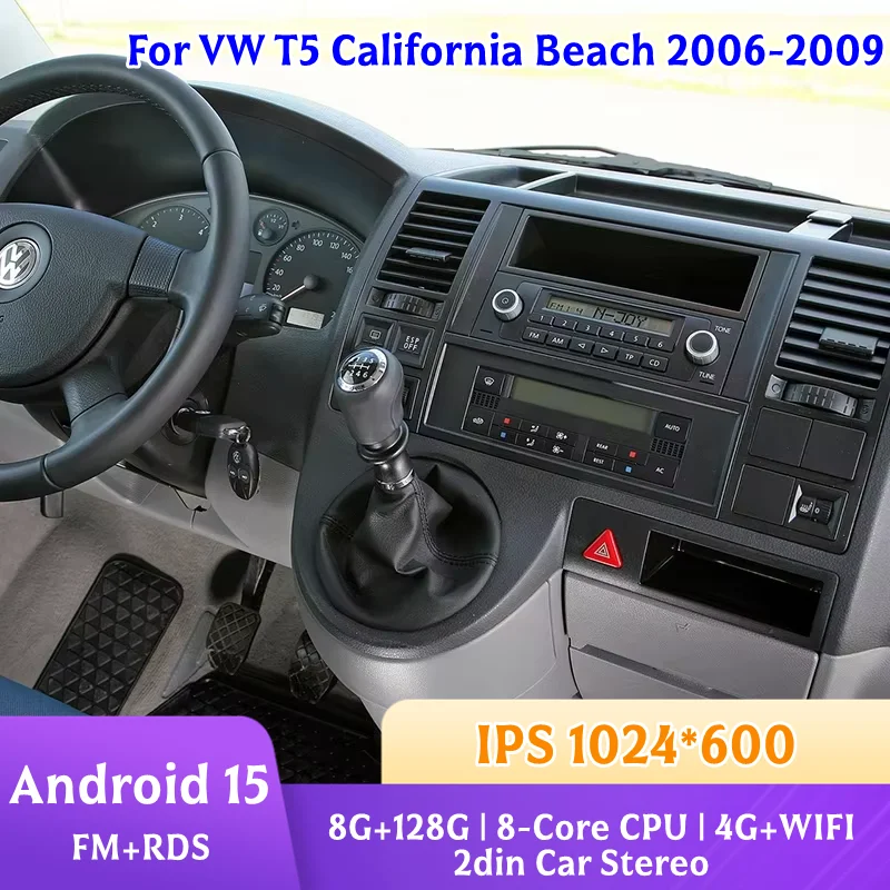 7" 2din Car Stereo For VW T5 California Beach 2006-2009 Car Radio Android 15 Autoradio Multimedia Video Player 8+128GB FM GPS
7" 2din Car Stereo For VW T5 California Beach 2006-2009 Car Radio Android 15 Autoradio Multimedia Video Player 8+128GB FM GPS
